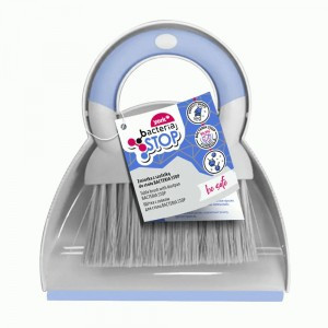 Щётка-сметка+совочек с кромкой,бортиком и зубчиками для стола,19*22*5см,Бактерия СТОП,062110/ YORK