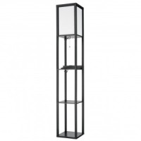 LUMION 8093/1F COMFI LN25 черн./бел., дерево/текстиль Торшер Е27 60W 220V PRACTIC