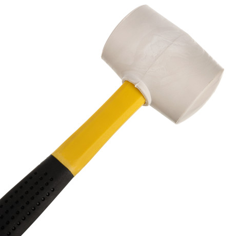 ЕРМАК Киянка, белая резина, фибергласовая обрезиненная рукоятка 460гр