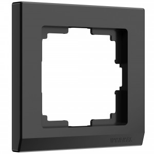 Werkel рамка СУ 1 мест. Stark (черный)  (WL04-Frame-01-black a029214)W0011808 a050908