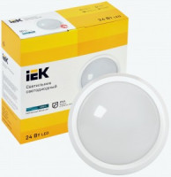 IEK св-к св/д ЖКХ ДПО 5060 24W(2250lm) 4000К IP65 круг белый 253x103 LDPO0-5060-24-4000-K01