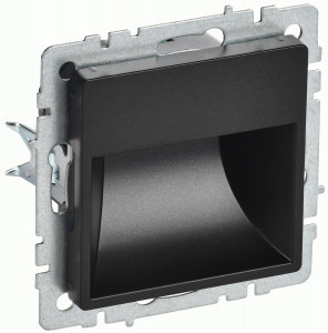 IEK BRITE мех. подсветка LED встраиваемая ПЛ20-БрЧ пластик черный BR-FL20-K02