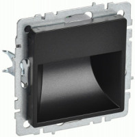 IEK BRITE мех. подсветка LED встраиваемая ПЛ20-БрЧ пластик черный BR-FL20-K02