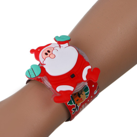 СНОУ БУМ Новогодний браслет клик-клак с подсветкой LED, 22см, пластик, 3хAG3, 1 режим, ассорт. диз.