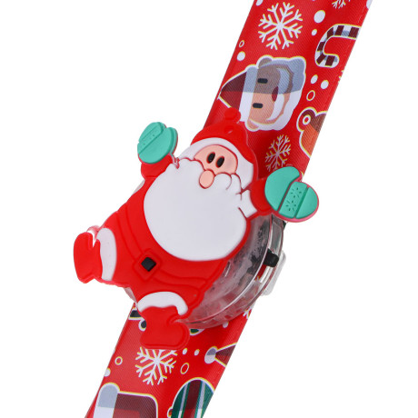 СНОУ БУМ Новогодний браслет клик-клак с подсветкой LED, 22см, пластик, 3хAG3, 1 режим, ассорт. диз.