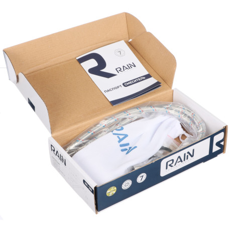 RAIN Смеситель для кухни Мира, низкий излив, картридж 40мм, латунь, хром