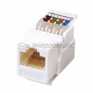Гнездо вставка RJ-45 (Keystone Jack) CAT5e, ТИП-2 REXANT цена за шт (10!), 03-1012