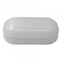 General св-к св/д ЖКХ СПП GCF ОВАЛ 14W(1060Lm) 176-264V 6K пластик белый IP65 437534