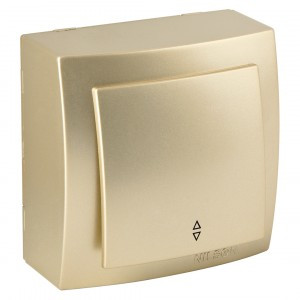 Nilson THEMIS выкл. проходн. ОУ 1 кл. золото 26151007