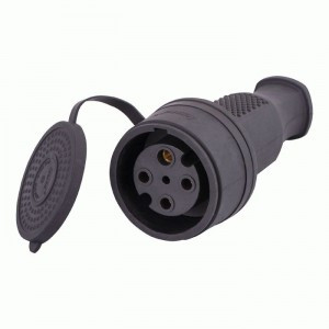 Lezard штепсель (разъем) с загл. каучук 3P+Е 3х32А 380V IP44 332-0100-203