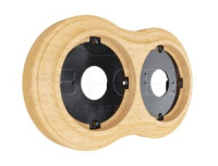 МЕЗОНИНЪ АВРОРА Рамка  двухместная, бук натуральный GE70832-25