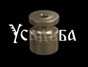 МЕЗОНИНЪ УСАДЬБА Изолятор ABS-пластик (уп.100шт, цена за шт), БРОНЗА, GE30025-36