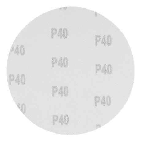 Круг абразивный на ворсовой подложке под "липучку", P 40, 150 мм, 5 шт Matrix