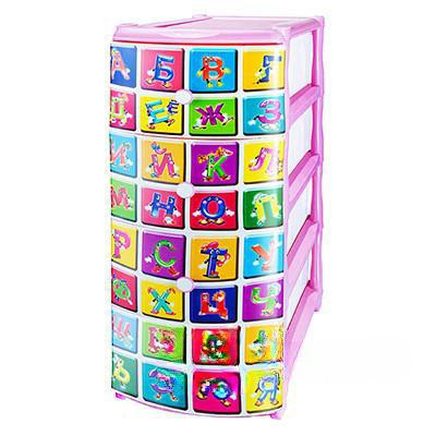 Комод 4-секционный АЛФАВИТ Эльфпласт 301