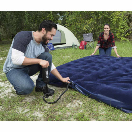 BESTWAY Матрас надувной FLOCKED AIR, 203x183x22см, до 300кг, 67004