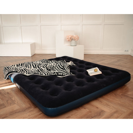BESTWAY Матрас надувной FLOCKED AIR, 203x183x22см, до 300кг, 67004
