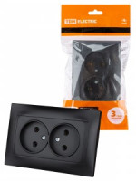 TDM Лама роз. СУ 2 мест. 10А графит SQ1815-0624