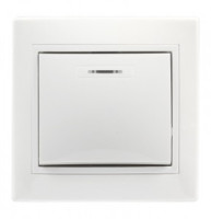 Smartbuy Венера выкл. СУ 1 кл. инд 10А белый, керамика  (SBE-01w-10-SW1-1-c)