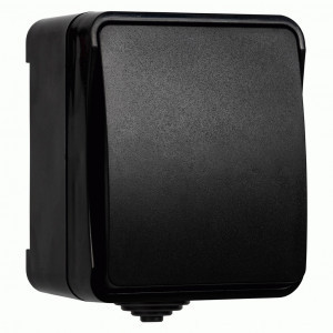 SmartBuy Сатурн выкл. ОУ 1-кл. 10А черный IP54 SBE-04b-10-SW1-0