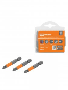 TDM Гранит Набор бит PH2x50, 10шт, односторонних, сталь CrV, Е 1/4" SQ1019-0342