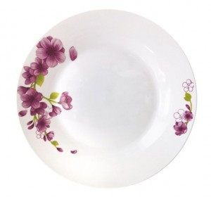 Тарелка десертная Клематис 19см фарфор (кратность 12шт!!!) МФК MFK20418