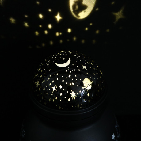 Светильник LED со звездами, 9.2х9.2х10.6 см, 1 светодиодный шарик, AБС пластик, 3xААА, USB