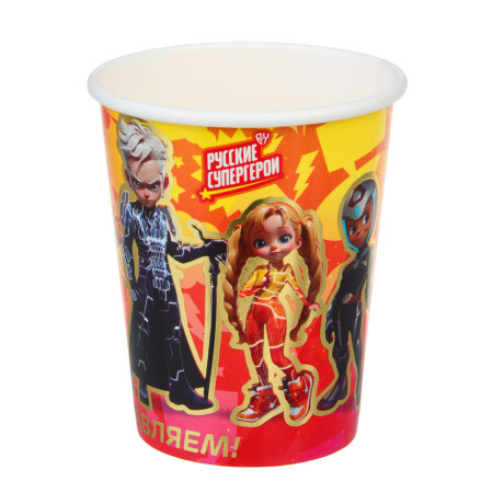 BY Набор стаканов бумажных с фольгированным слоем, 6 шт, 230 мл, Поздравляем