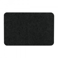 Коврик придверный вл/впит Ребристый Slim 40*60см,черный,ворс п/э,подложка TPR,24386/ VORTEX