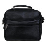 Сумка ЮL Драйв мужская на длинном ремне, 4 отделения, нат.кожа, ПУ, 22х18х8,5см, черный, КЖ24-71