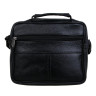 Сумка ЮL Драйв мужская на длинном ремне, 4 отделения, нат.кожа, ПУ, 22х18х8,5см, черный, КЖ24-71