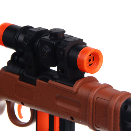 ИГРОЛЕНД Автомат "Боевой выстрел", со звуком и вибрацией , 3хАА, РР, 17x4х46 см, 2 дизайна