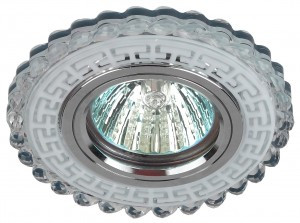 ЭРА DK LD35 SL/WH декор cо светодиодной подсветкой MR16, прозрачный