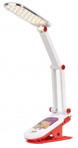 ЭРА Фиксики NLED-424 св-к настольный детский св/д 2.5W 3000 2K пластик Красный акк. NLED-424-2.5,WR