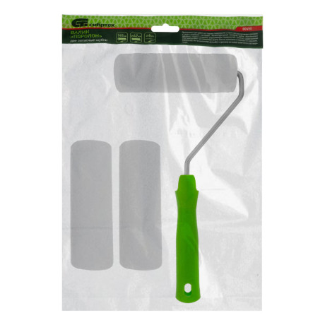 Валик "Поролон" с ручкой и 2 шубки 140 мм, D 42 мм, D ручки 6 мм Сибртех