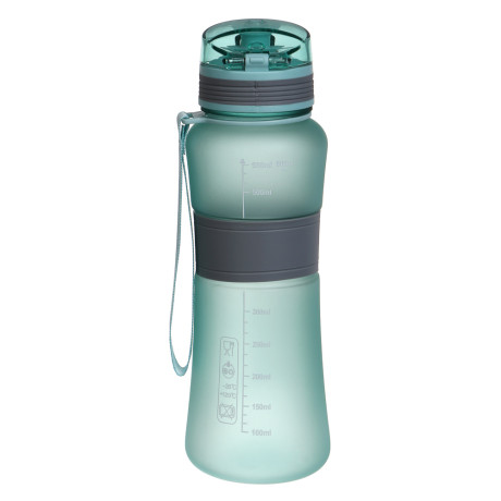 SILAPRO MAX Бутылка спортивная с замком, EGGSHELL BLUE-ULTIMATE GREY, 600мл, РС, силикон