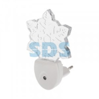 REXANT Ночник св/д СНЕЖИНКА ХАМЕЛЕОН свечение мультиколор 7 цветов белый 230 В 68x170.2x48 75-0317