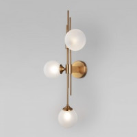 Eurosvet Бра 3x40W G9 220х290х750 мет. бел./латунь Volver 50383/3 Умный дом a065726