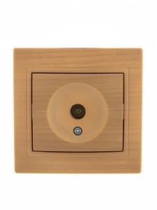 Lezard Мира роз. TV СУ 1 мест. ясень (RG6, оконечн.) (корпус PC) 701-4747-130