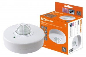 TDM датчик движения ИК потолочный ДДП-01 1100W (дальн. 8м) 120гр сбоку, 360гр сверху SQ0324-0004