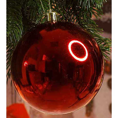 Шар JY-11-3 2 шт 10 см глянцевые красный (36)