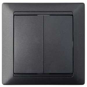 Bylectrica СТИЛЬ выкл. 2 кл. СУ черный графит, (С510-803 черный графит)
