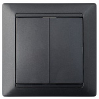 Bylectrica СТИЛЬ выкл. 2 кл. СУ черный графит, (С510-803 черный графит)