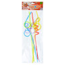 Трубочки для напитков тм Fntastic 5шт, "Крэйзи", фигурные, цветные, 25см