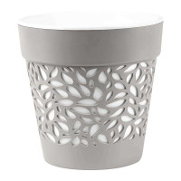 Кашпо Блоссом 8,3 л Серый Жемчуг/Белый КШ-0506 х6