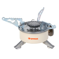 Плитка газ. тм ЕРМАК, портативная, круглая, 10,5х11,5х8,5 см