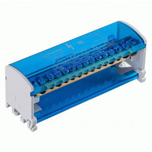 SmartBuy Шина N "Ноль" (нул.) 2х15мм на DIN-рейку в корпусе (кросс-модуль) SBE-bc0-2-15