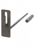 TDM Держатель фасадный для прута 8-10мм, длина 160мм, с дюбелем, стальной крюк SQ2402-3152
