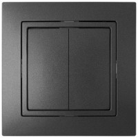 Bylectrica УЮТ выкл. 2 кл. СУ, черный графит, (С510-861 черный графит)