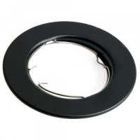 Feron св-к встр. MR16 GU5.3 круг черный матовый металл 80x25 48464