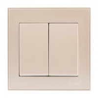 Lezard RAIN выкл. СУ 2 кл. крем (корпус PC) 703-0303-101